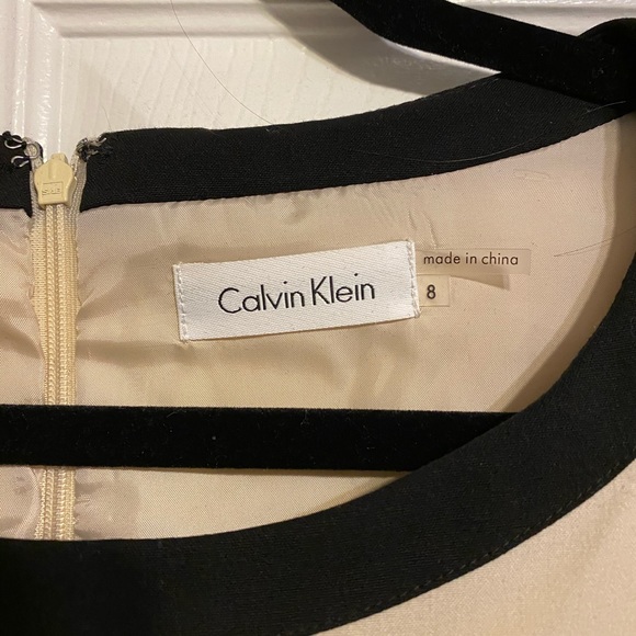 Cream Calvin Klein Sheath Dress - Picture 4 of 4